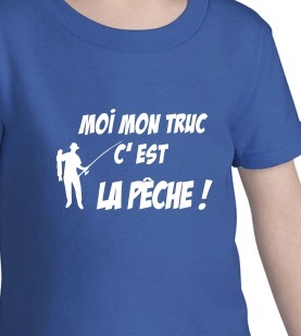 teehirt enfant pêcheur