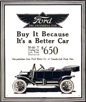 Ein Modell T entsprach etwa drei Monatslöhnen eines Fließbandarbeiters bei Ford.