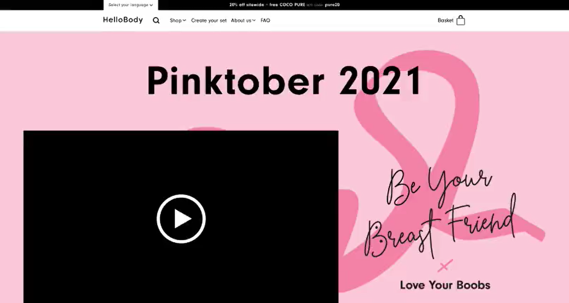 Pinktober · Landing Page