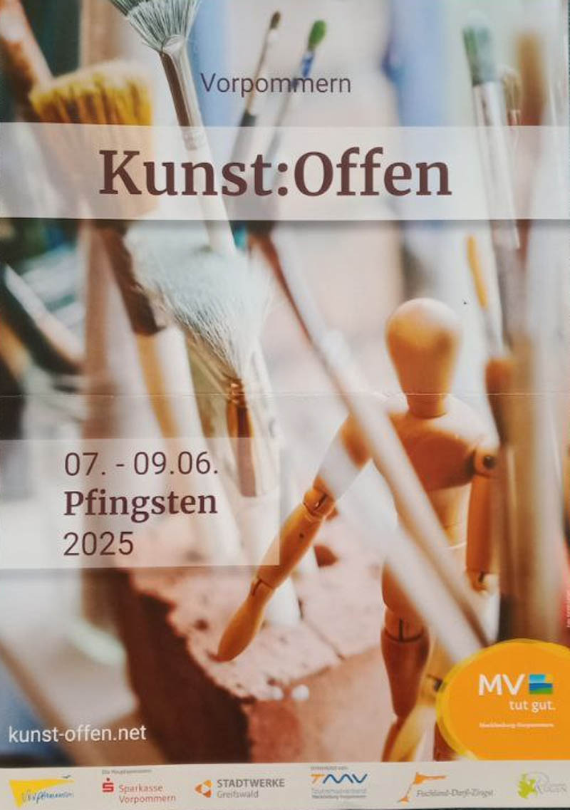 KUNST:OFFEN - Eröffnung der Sammelausstellung in Hanshagen / Wassermühle
