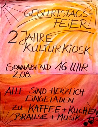 Der Kulturkiosk hat seinen 2. Geburtstag gefeiert!
