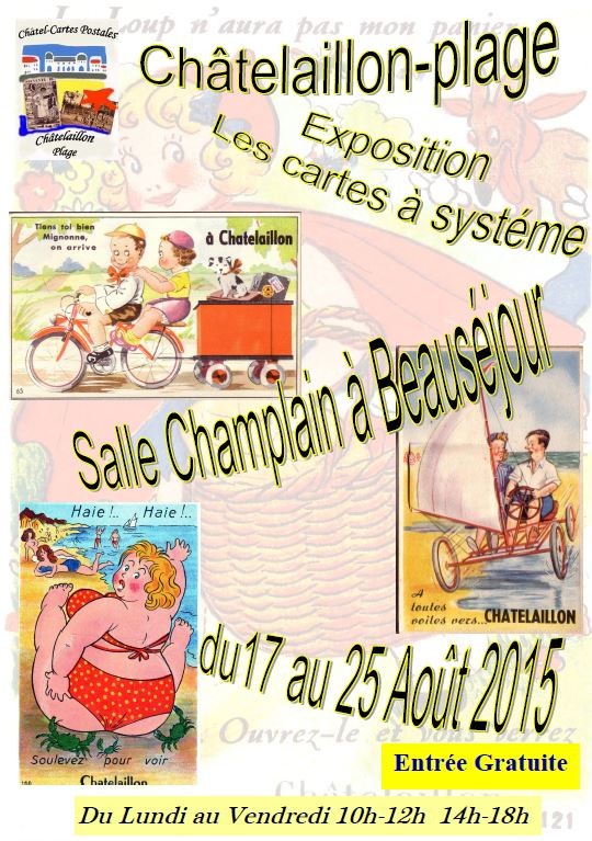                             les cartes à Systémes sur Châtelaillon s'exposent du 17 au 25 Aout 2015