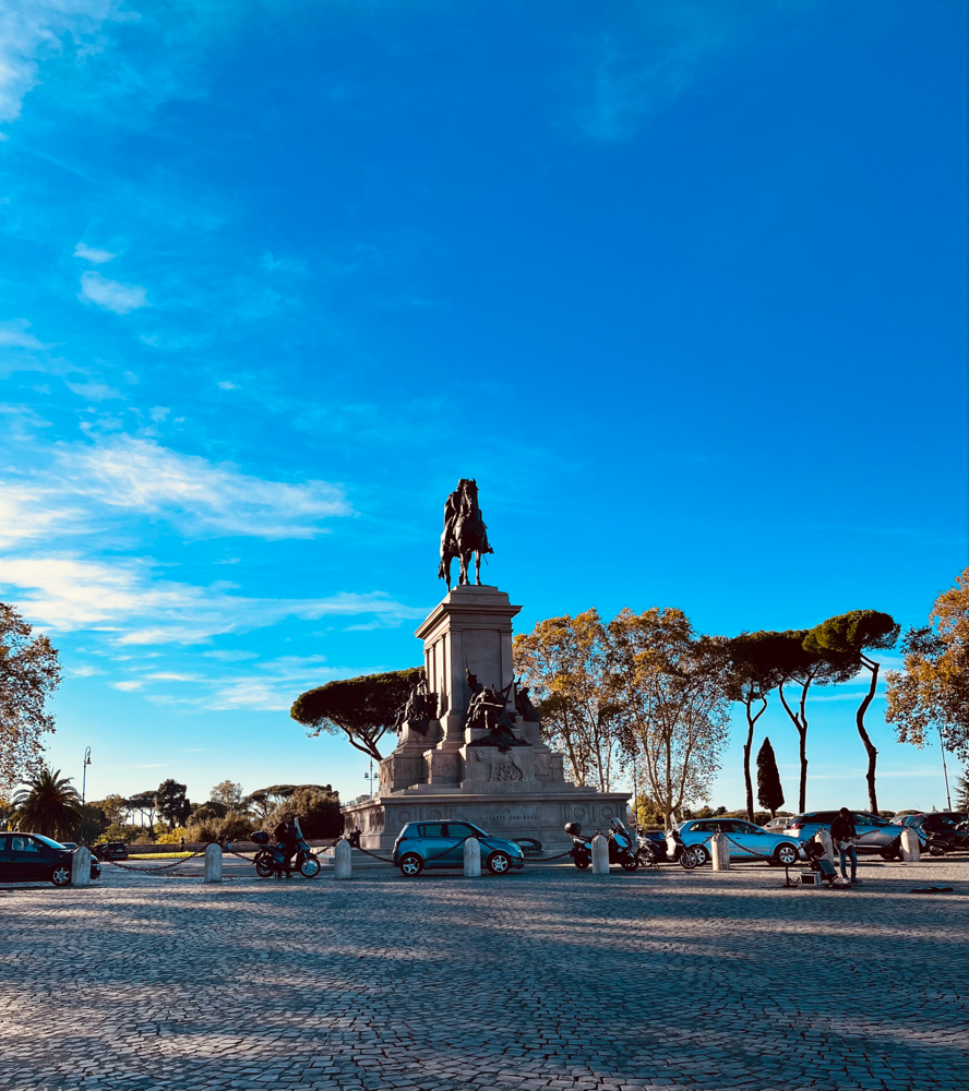 Tolle Aussicht von der Piazzale Garibaldi auf Rom