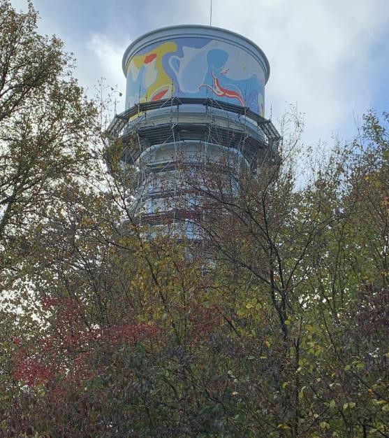 château d'eau peinture déco