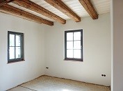 Lehmputz im Esszimmer