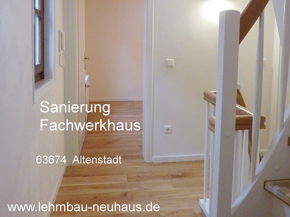 Sanierung Fachwerkhaus mit Lehmputz 63674 Altenstadt Wetterau