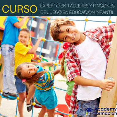 curso de talleres y rincones de juego