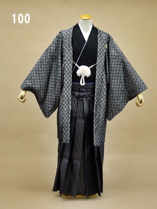 100　ラメ黒　紋付袴