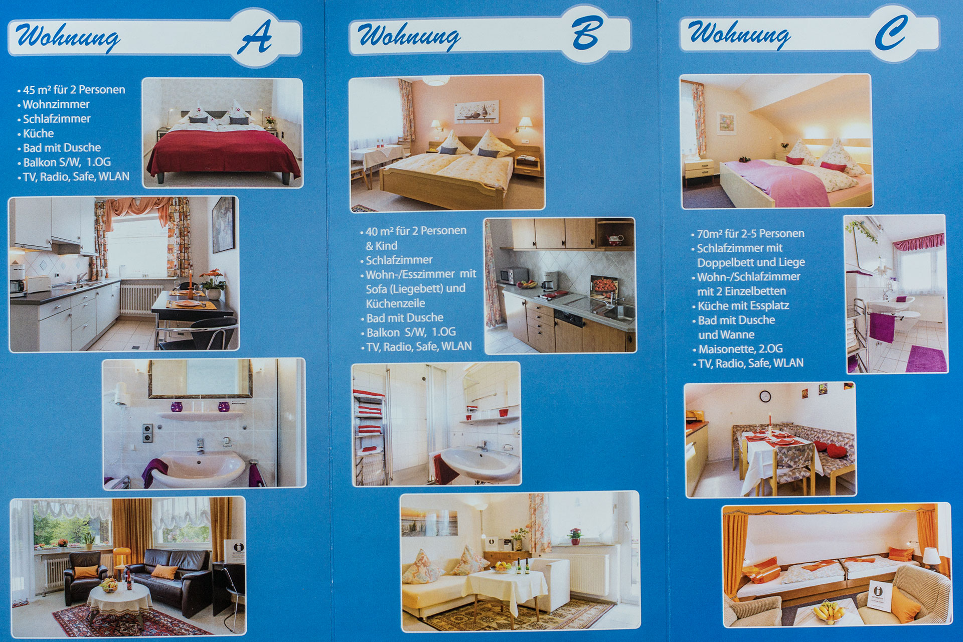 foto ferienwohnung nachher flyer mit fotos