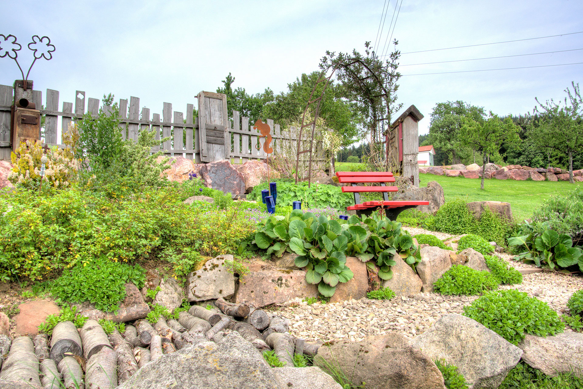 ferienhof foto rote bank im barfusspark