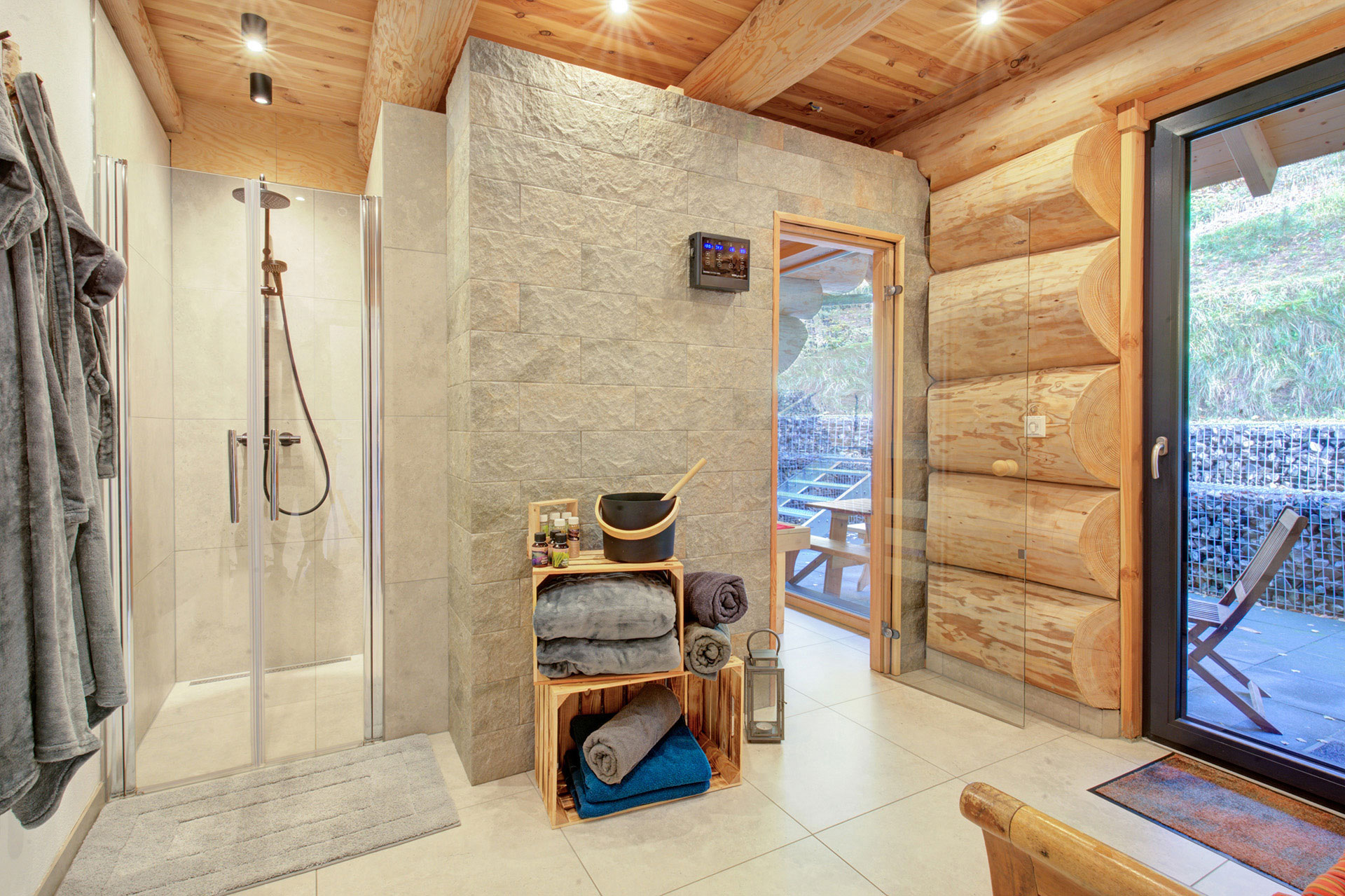 wellnessbereich im Ferienhaus Armin Darstein