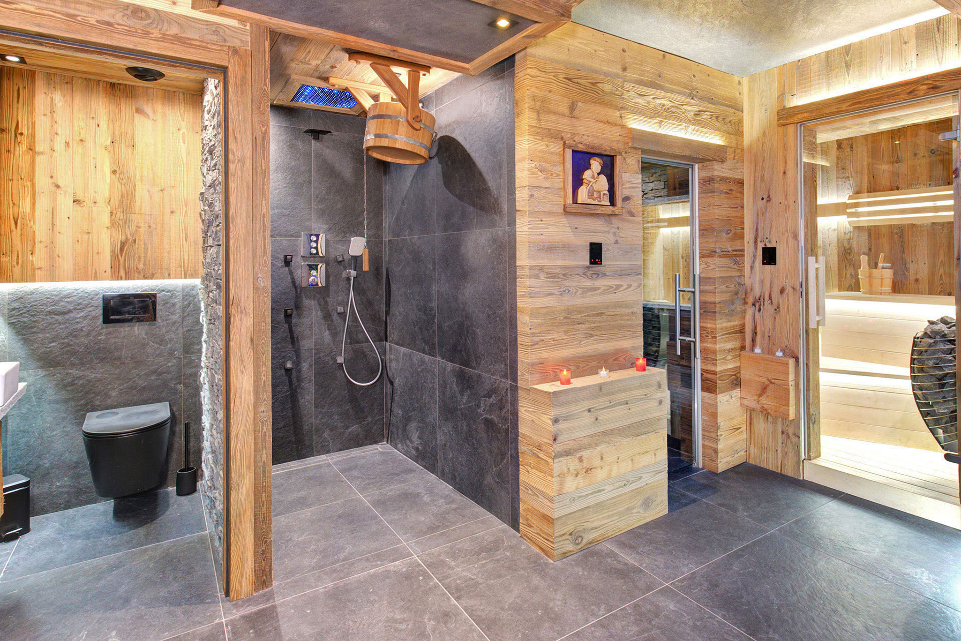 Wellnessbereich im Chalet Cristal du Paradis