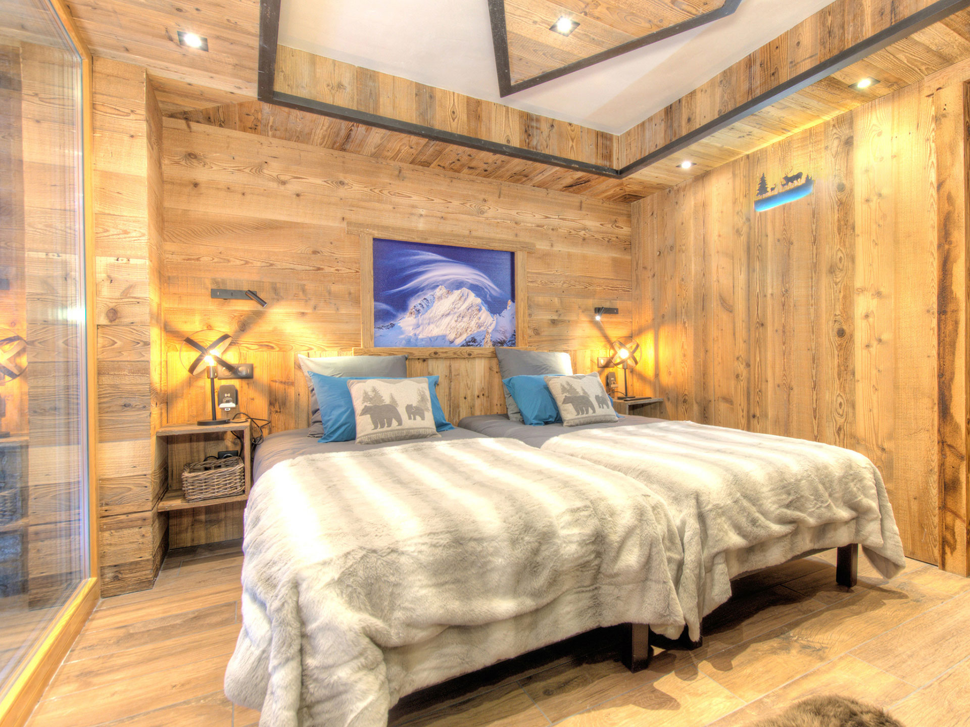 ferienhaus-foto-ferienhaus-fotografieren-schlafzimmer mit Schneebergbild