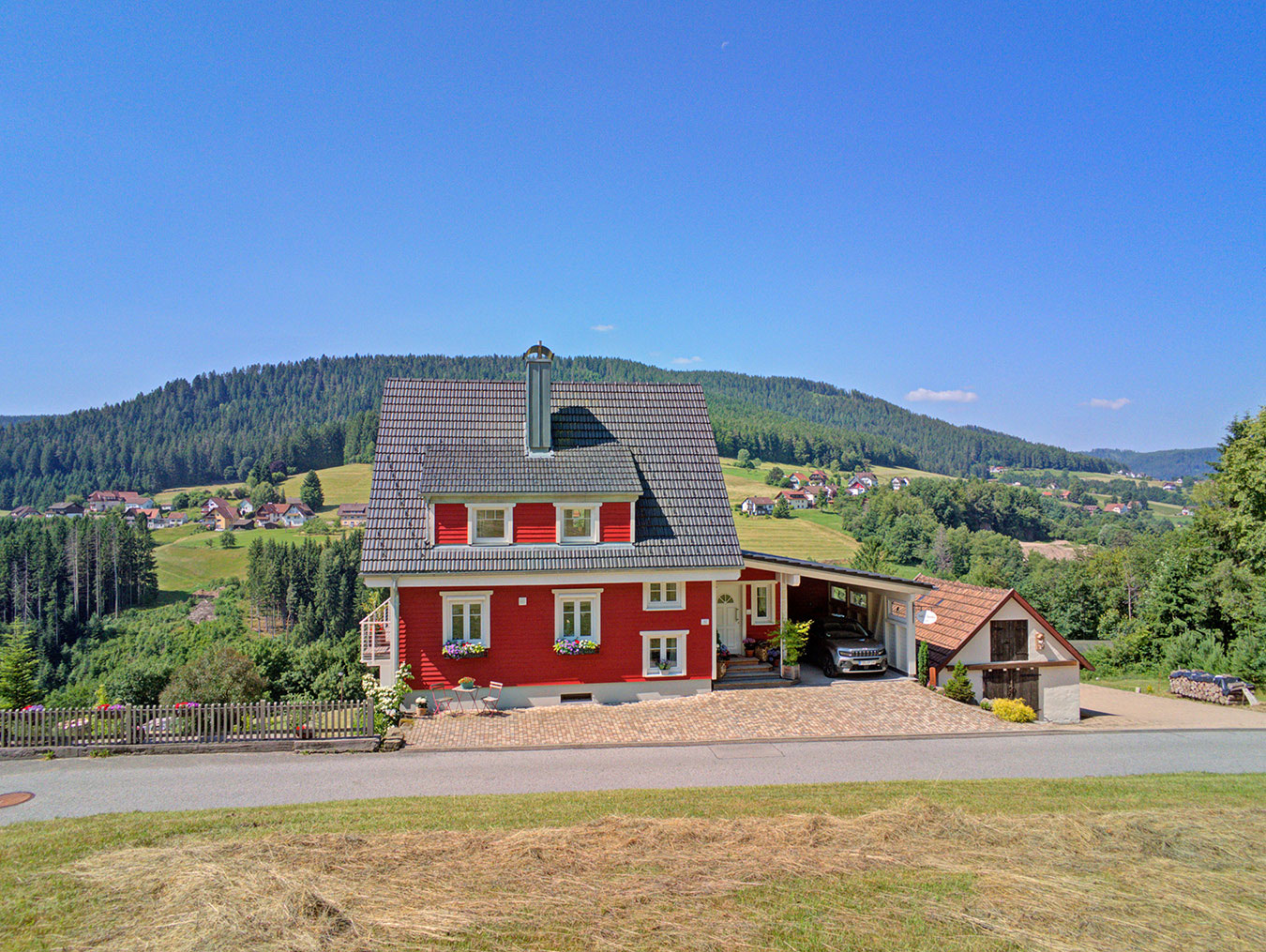 Luftaufnahme Haus von hinten