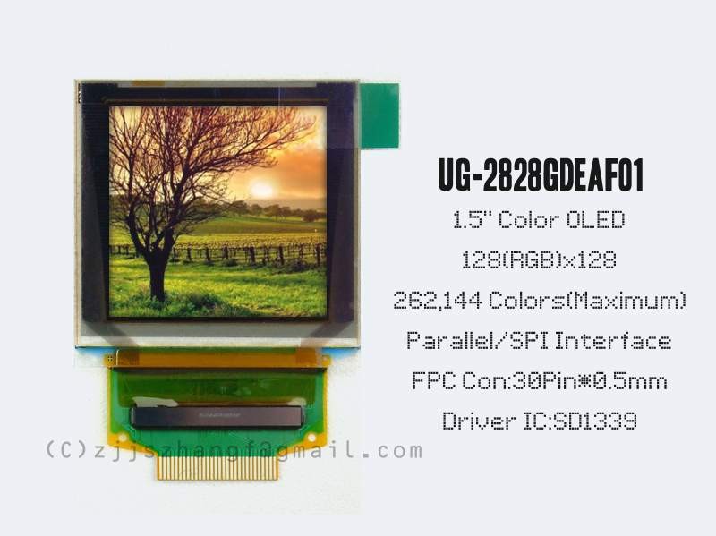 1.5" OLED Full Color Display DATASHEET VFDCLOCK电子制作网