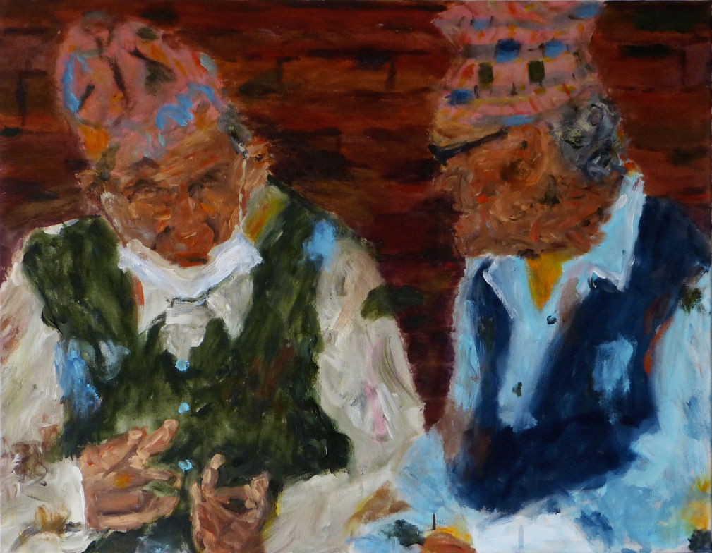 Nepali I, Acryl/Lwd. 70x90 cm, 2014