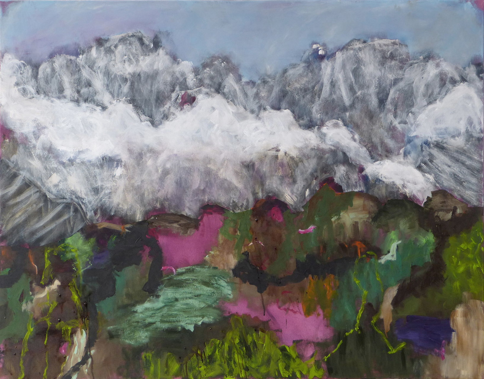 Mountainscape 1,  Acryl/Lwd., 110 x 140 cm, 2015