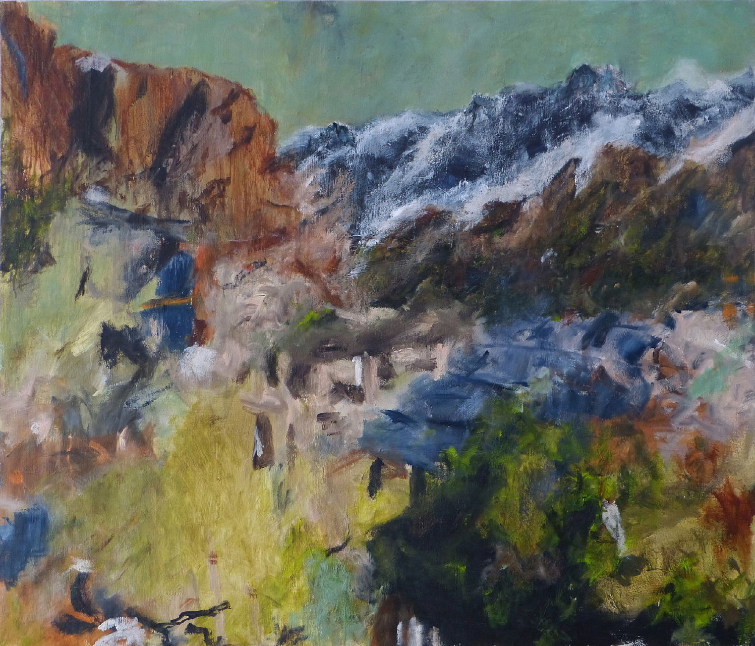 Mountainscape 4,  Acryl/Lwd., 120 x 140 cm, 2015