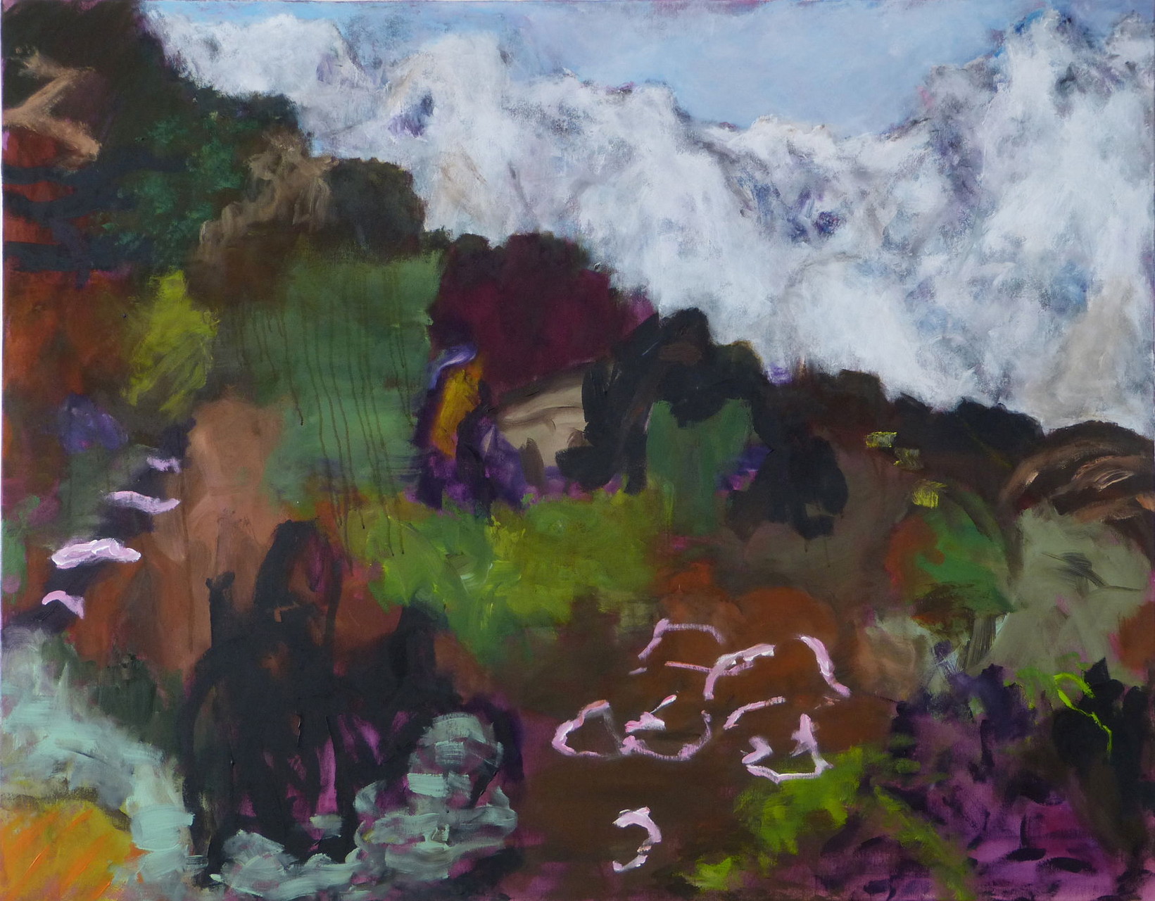 Mountainscape 2,  Acryl/Lwd., 110 x 140 cm, 2015