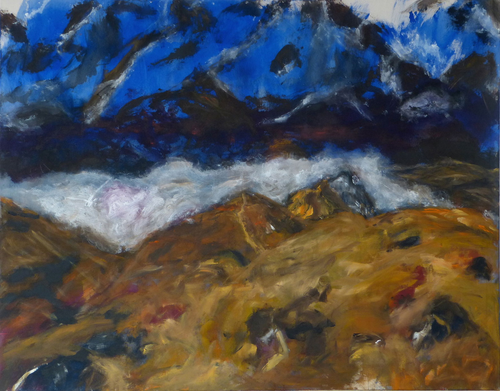 Mountainscape 3,  Acryl/Lwd., 110 x 140 cm, 2015