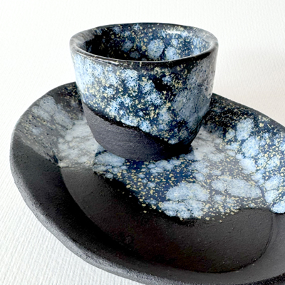 Espressotasse, Teller, Handgefertigt