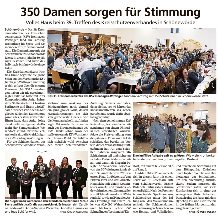 Aus dem Isenhagener Kreisblatt vom 10.11.2025