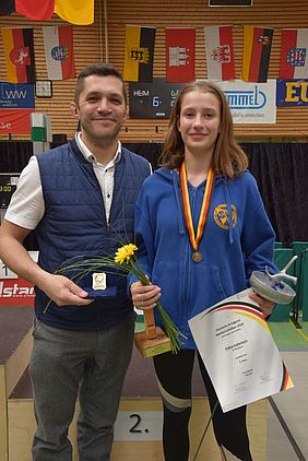 DM Bronze für Ph. Kaltenbach mit Trainer Langenbacher