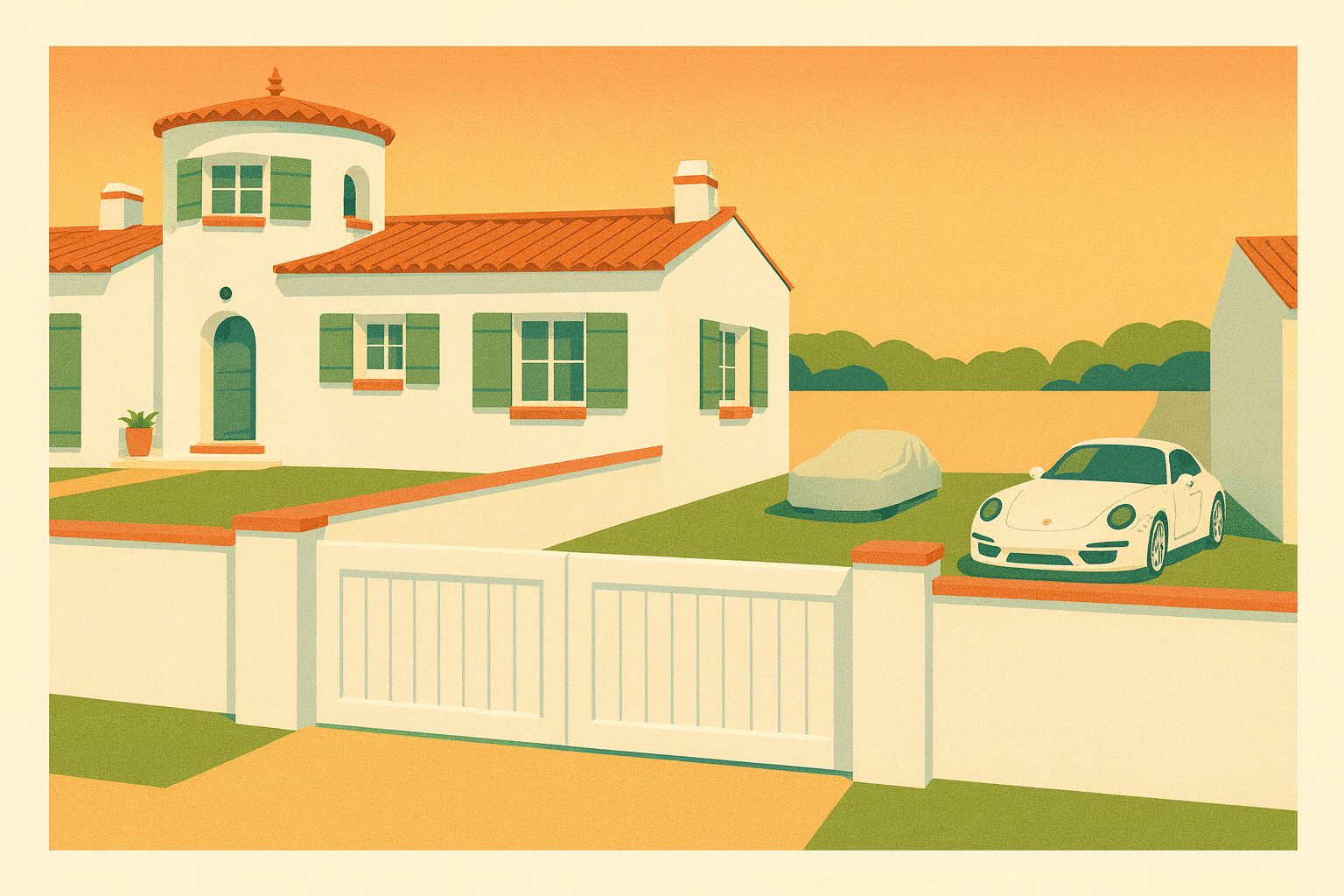 M. GABORY Parking privé sécurisé avec recharge VE et housse