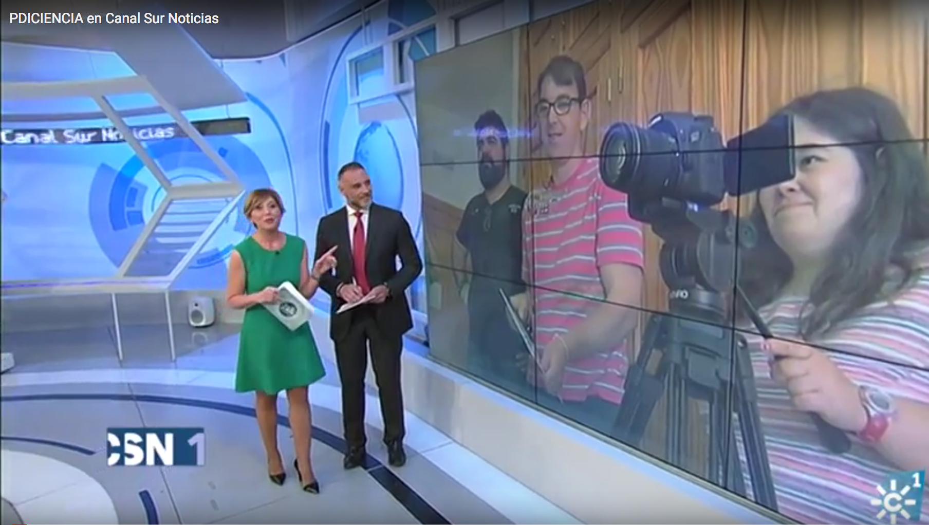 Noticia en Canal Sur Noticias Andalucía. Canal Sur Televisión