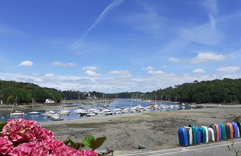 Port du Bélon à marée descendante