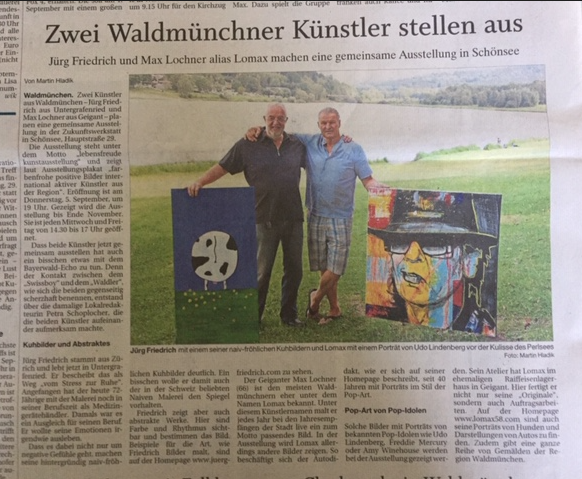 Hinweis in der Mittelbayerischen Zeitung
