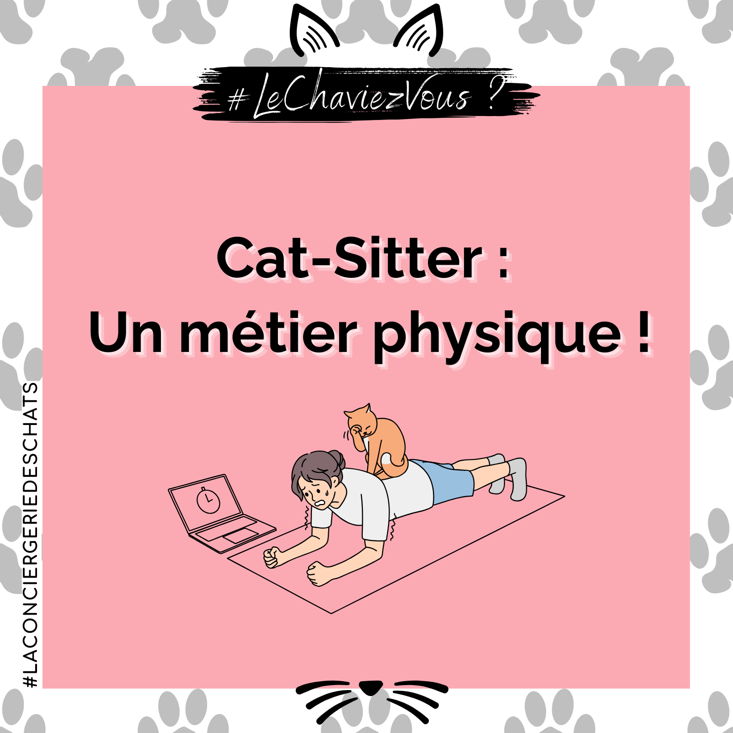 Cat-Sitter :  Un métier physique !