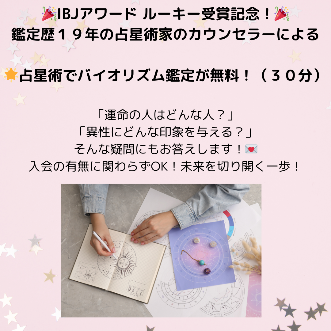受賞記念！🎉  🌟占星術でバイオリズム鑑定プレゼント