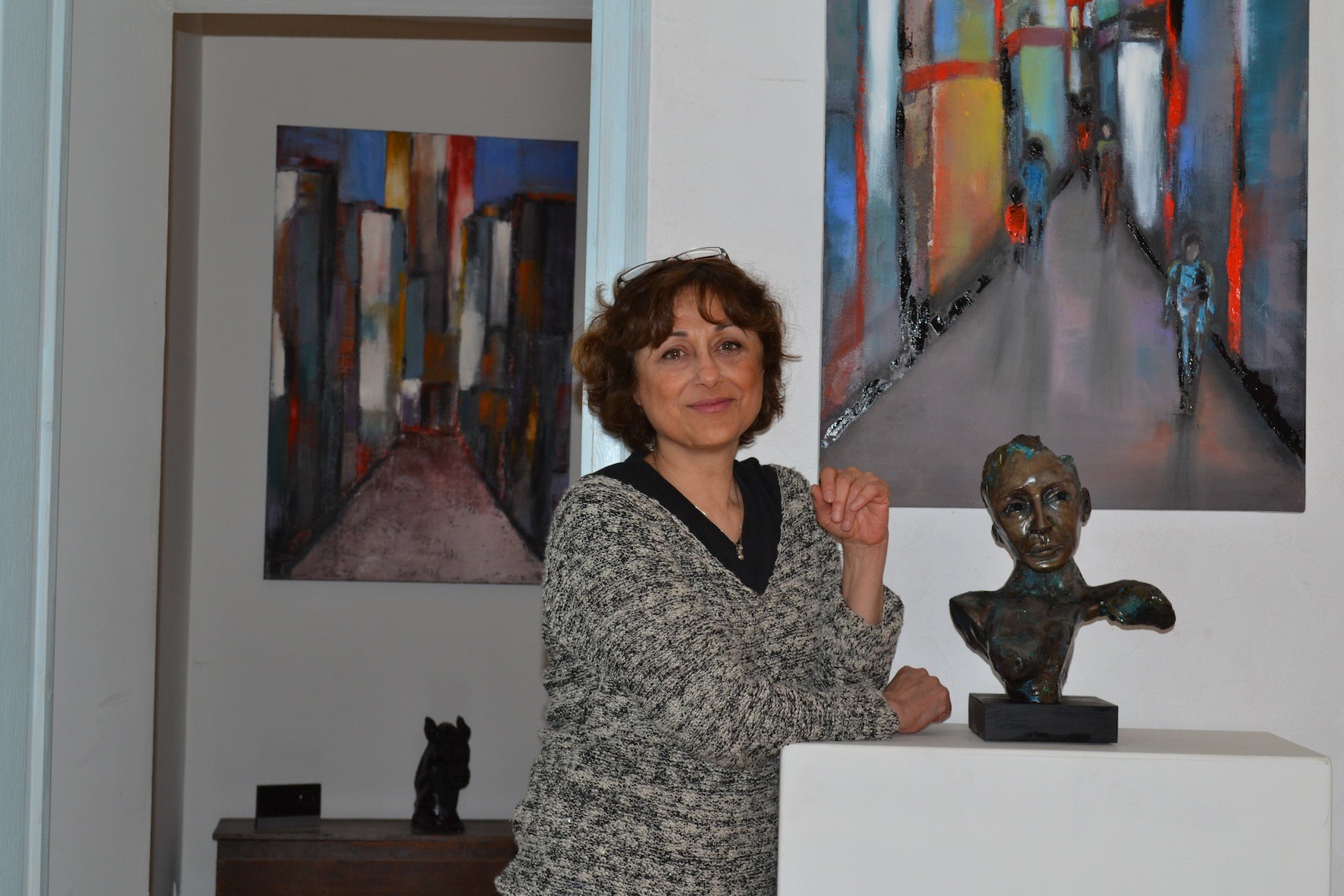 Mehri Vakili dans son atelier