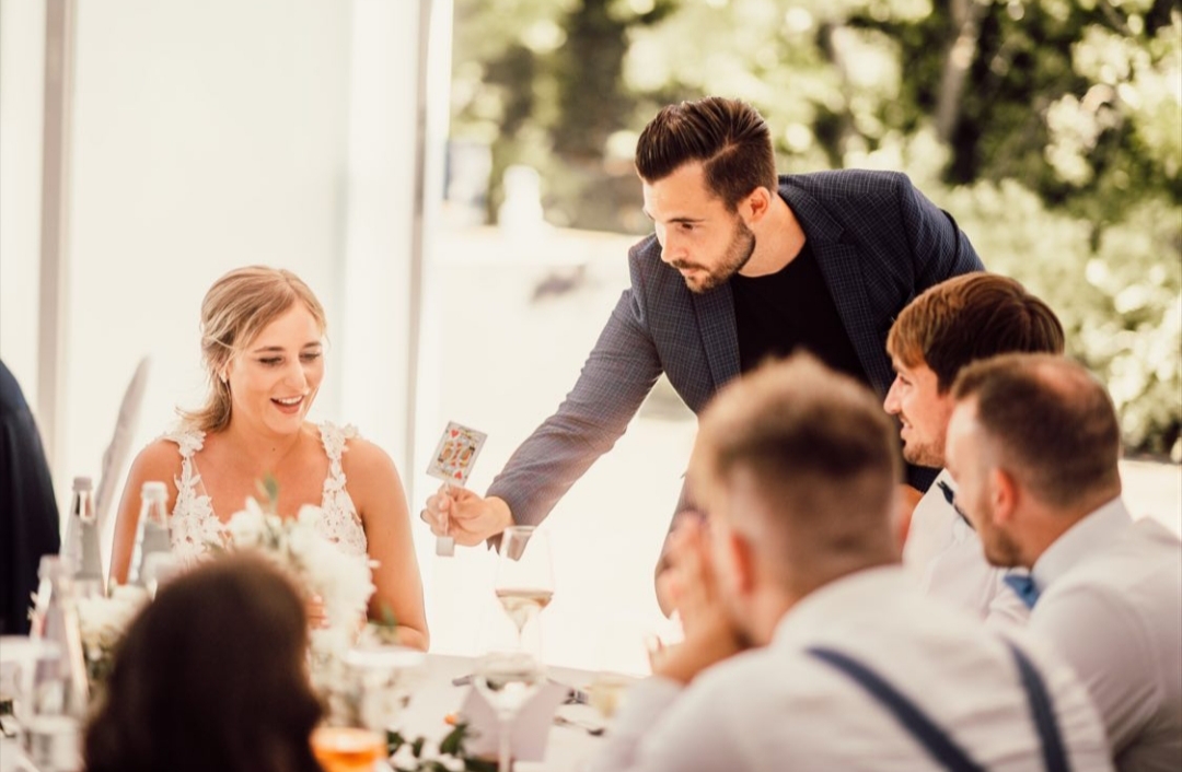 Zauberer bei Hochzeit