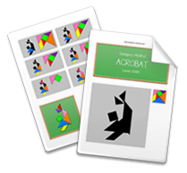 Printable Tangram Worksheet page