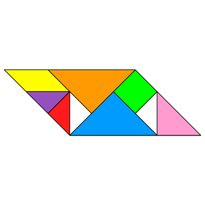 Tangram Incomplete parallelogram