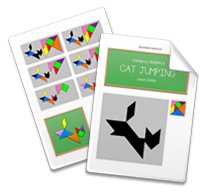 Printable Tangram Worksheet page