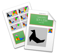 Printable Tangram Worksheet page
