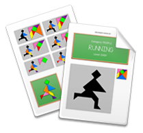 Printable Tangram Worksheet page