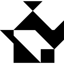 Tangram puzzle 69 : Teapot 2 - Visit http://www.tangram-channel.com/ to see the solution to this Tangram