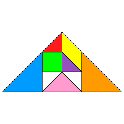 Tangram Incomplete triangle 4