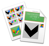 Printable Tangram Worksheet page