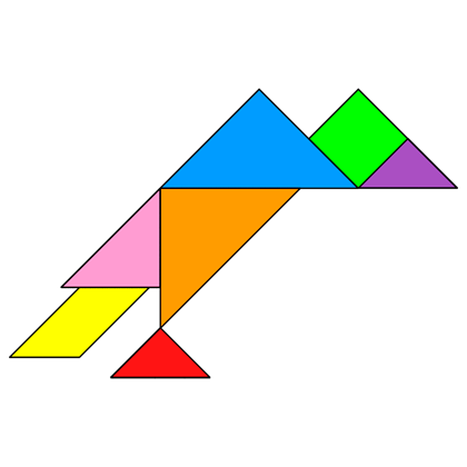 tangram vulture tangram solution 91 providing teachers and pupils
