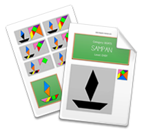 Printable Tangram Worksheet page