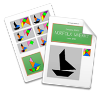 Printable Tangram Worksheet page