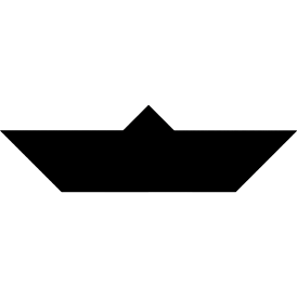 Tangram puzzle 38 : Boat - Visit http://www.tangram-channel.com/ to see the solution to this Tangram