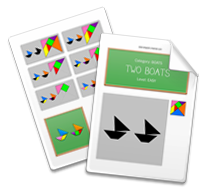 Printable Tangram Worksheet page