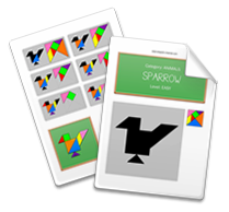 Printable Tangram Worksheet page