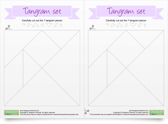 Two Printable Tangram Sets - Free Download - www.tangram-channel.com